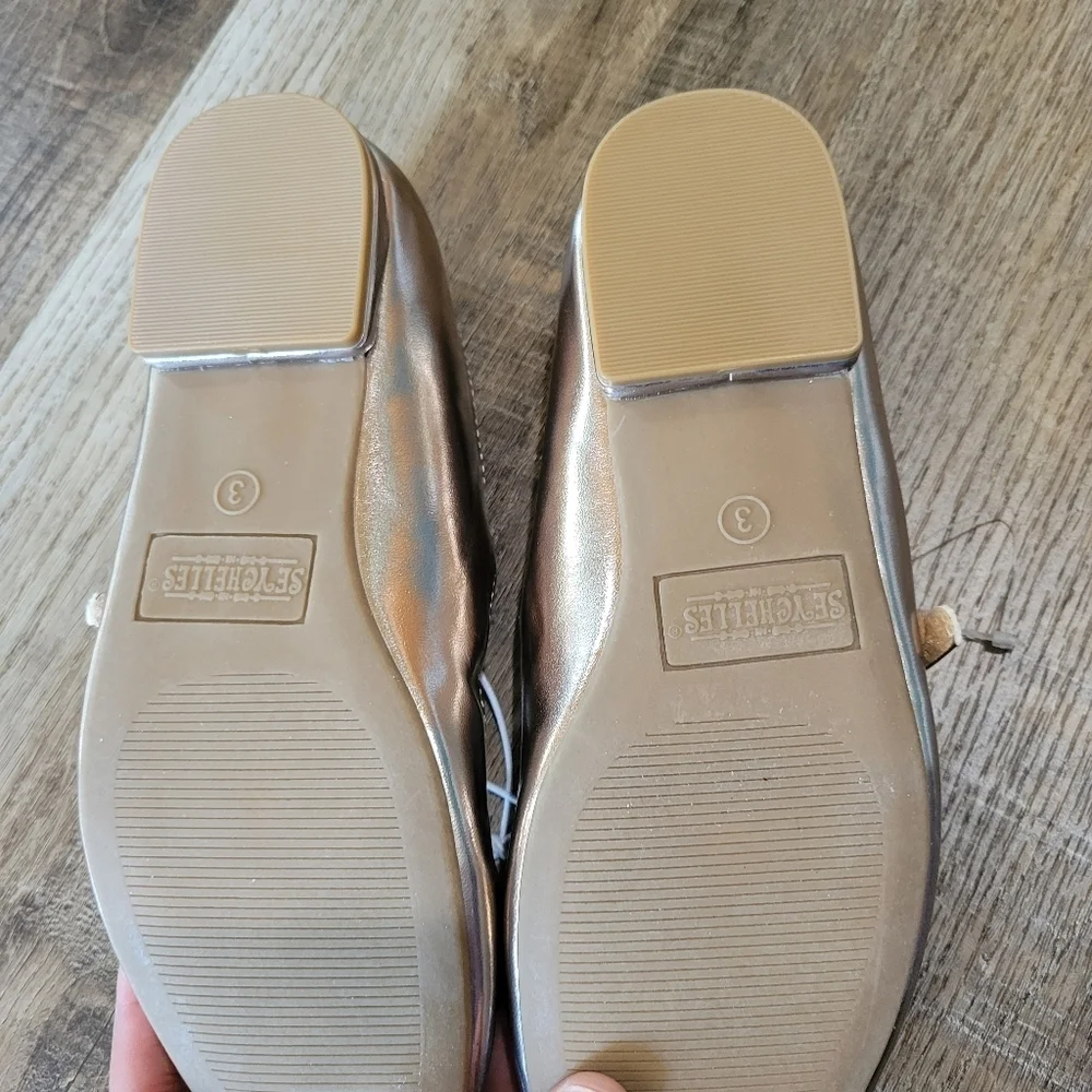 Seychelles Metallic Gold Kids Shoes by